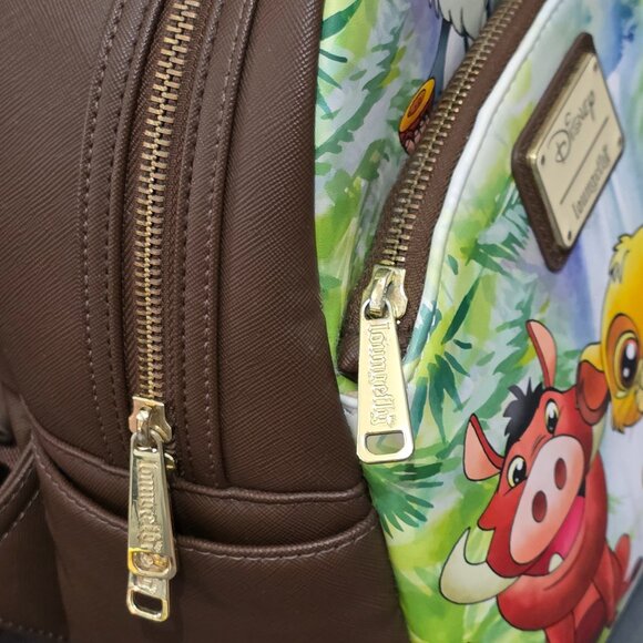 Loungefly Disney The Lion King Chibi Simba & Friends Mini Backpack –VG Used Con. - Picture 10 of 16